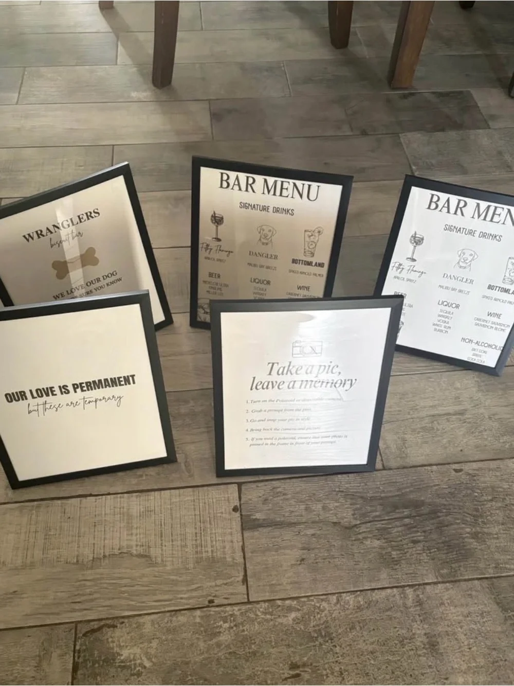 Wedding Signage and Card Box